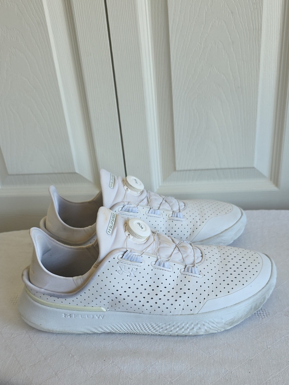 Under Armour SlipSpeed White Training Shoes BOA Fit System Mens Size 11